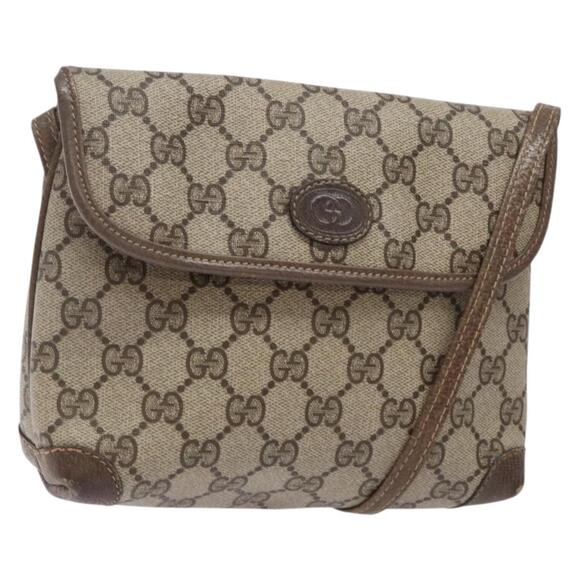 GUCCI GG Supreme Shoulder Bag Pvc Beige - Picture 1 of 16
